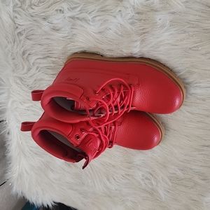 New Big girls Unisex Fila Red boots